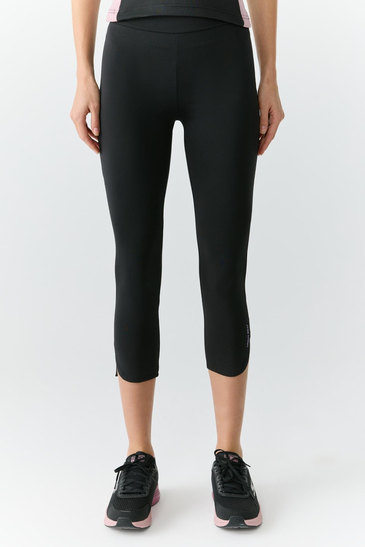 LYDIA Kadın Yırtmaç Detaylı Yumuşacık Siyah Tayt