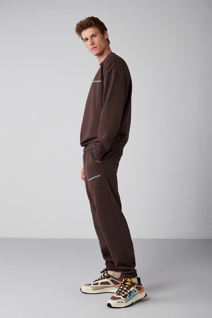 MARSHALL Örme Relaxed Kahverengi 2 Alt-Üst Takım