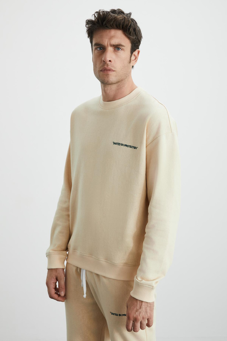 MARSHALL Relaxed Relaxed Vanilya Tekli Eşofman Takımı