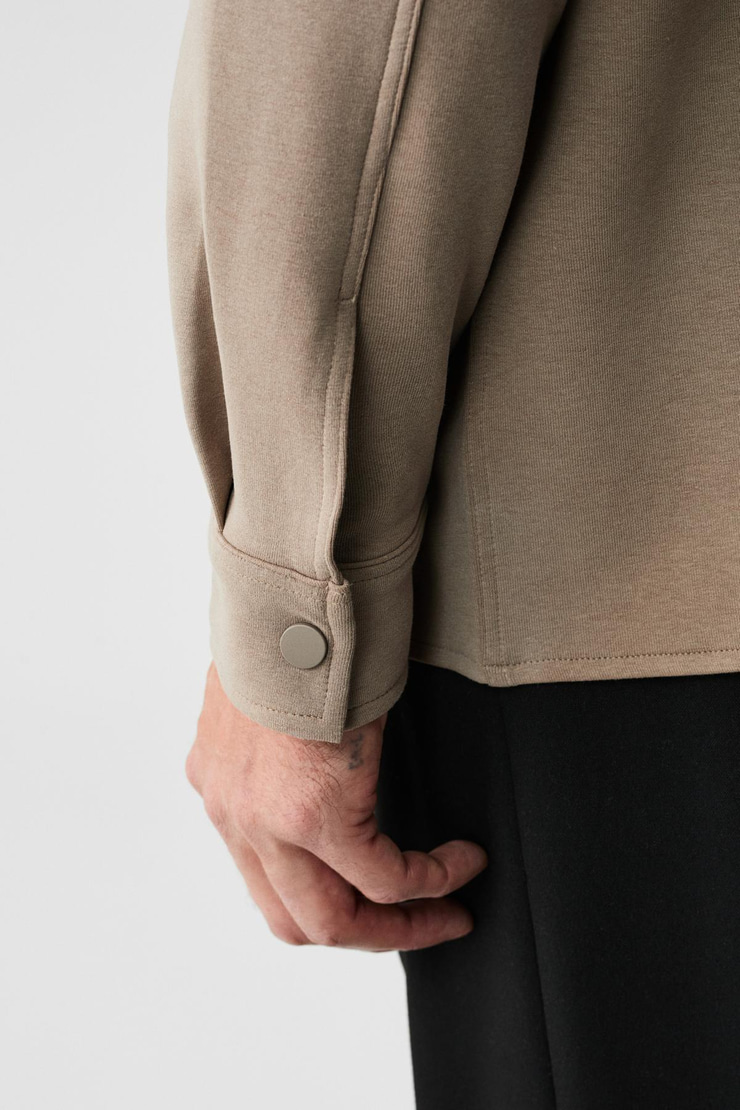 MAZE Erkek Özel Dokulu Kalın Kumaşlı Cepli Çıtçıtlı Gri Ceket