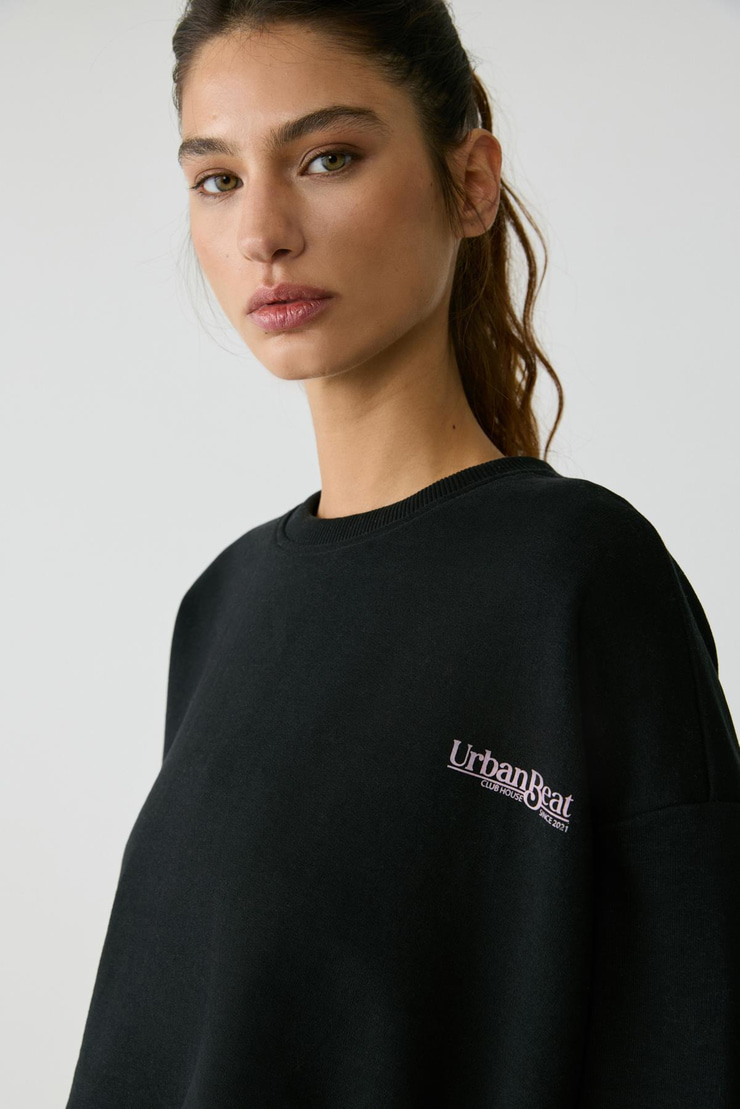 MICHA Kadın Siyah Sweatshirt