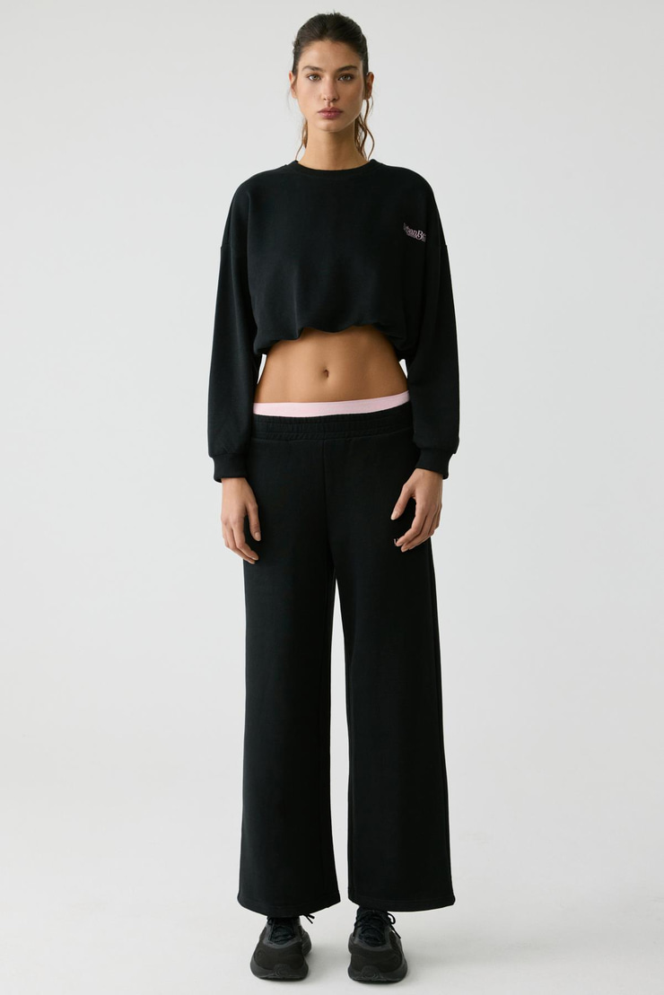 MICHA Kadın Siyah Sweatshirt