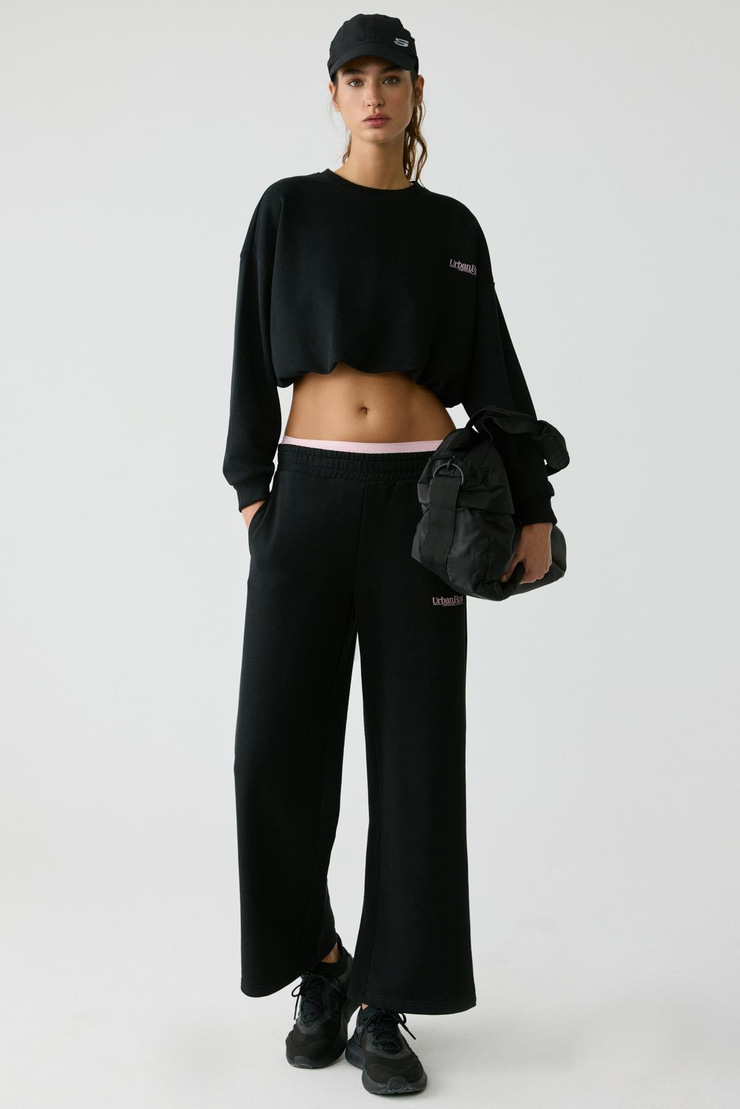 MICHA Kadın Siyah Sweatshirt