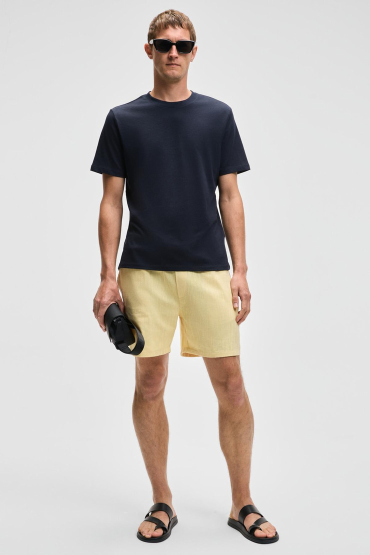 MOCASSIN Erkek %100 Pamuk Baskılı Relaxed Fit Yuvarlak Yaka Kısa Kollu Lacivert T-Shirt