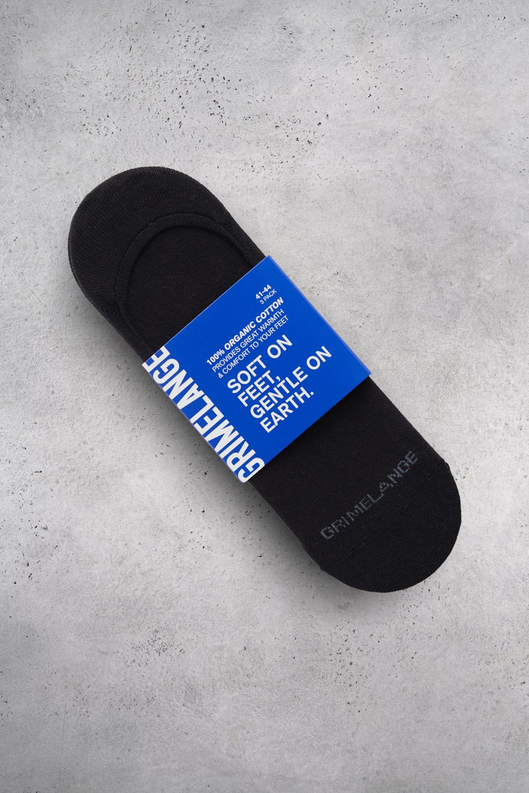 MOLIMO Erkek Organik Pamuklu 3 Lü Paket Siyah Çorap