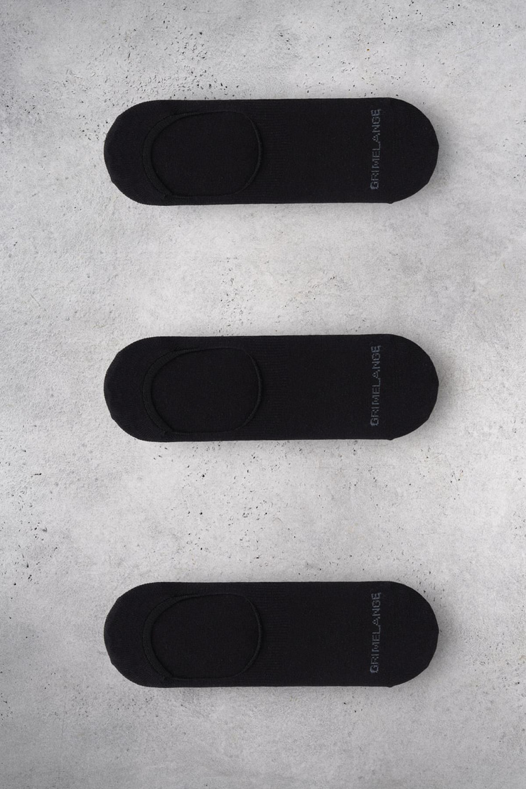 MOLIMO Erkek Organik Pamuklu 3 Lü Paket Siyah Çorap