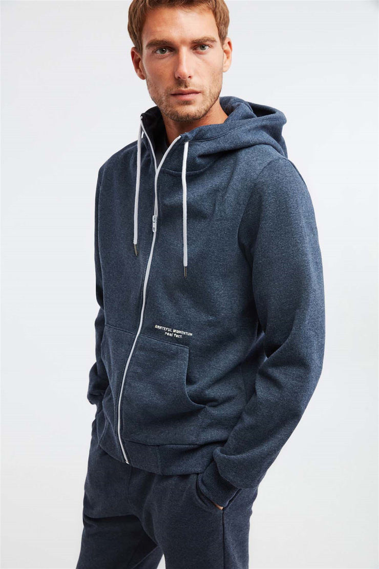 MOMENTUM Örme Comfort Fit Lacivert  Sweatshirt