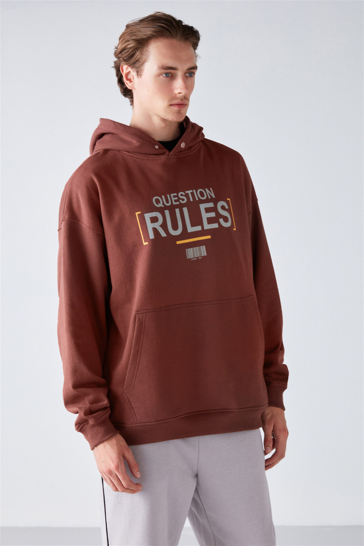 MOOD Örme Relaxed Kahverengi  Sweatshirt