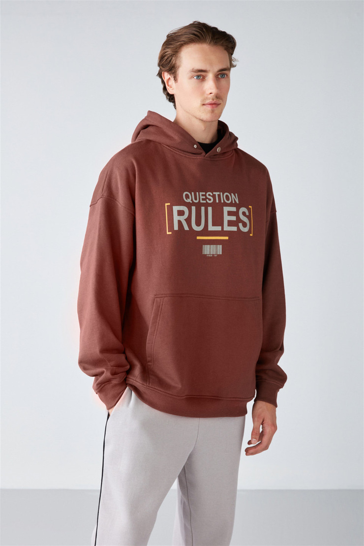 MOOD Örme Relaxed Kahverengi  Sweatshirt