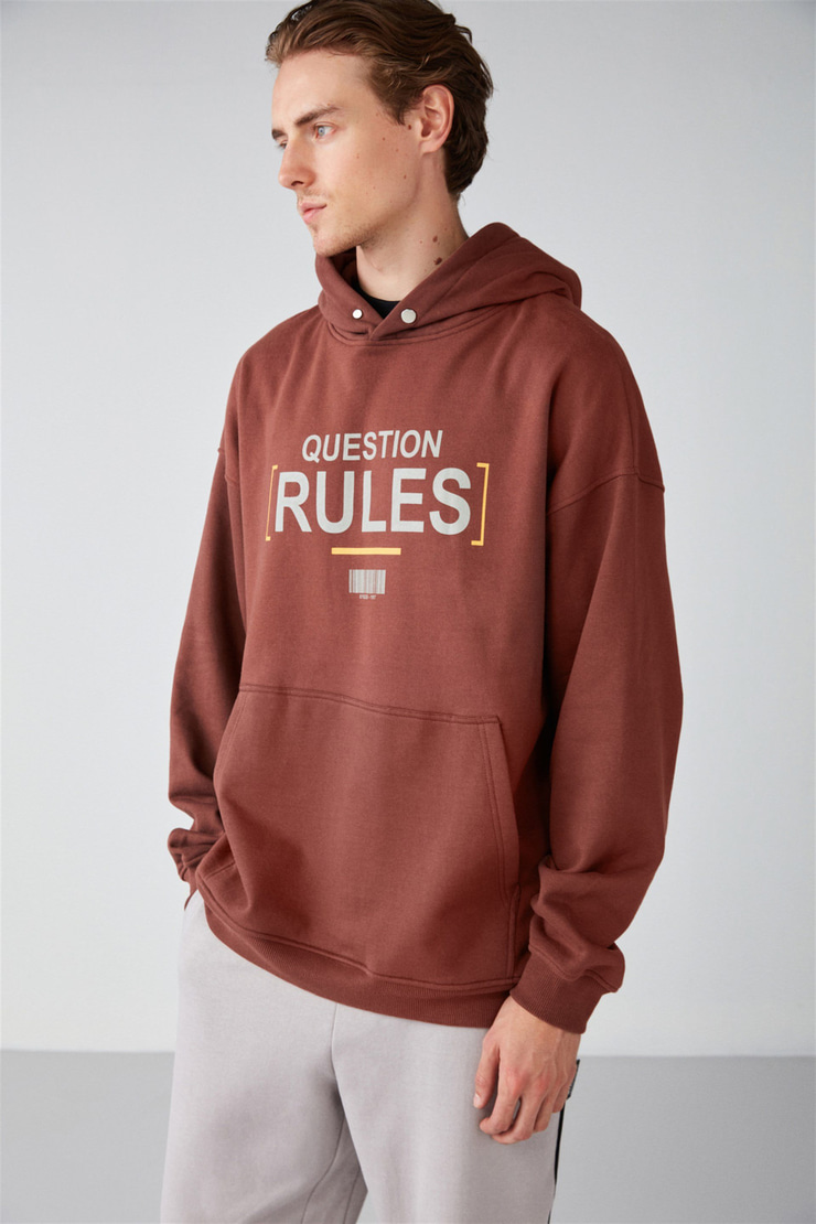 MOOD Örme Relaxed Kahverengi  Sweatshirt