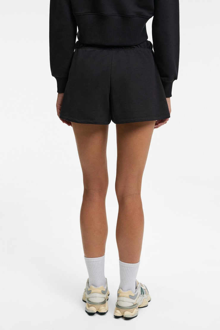 MOREVA Kadın Nakışlı Rahat Antrasit Şort