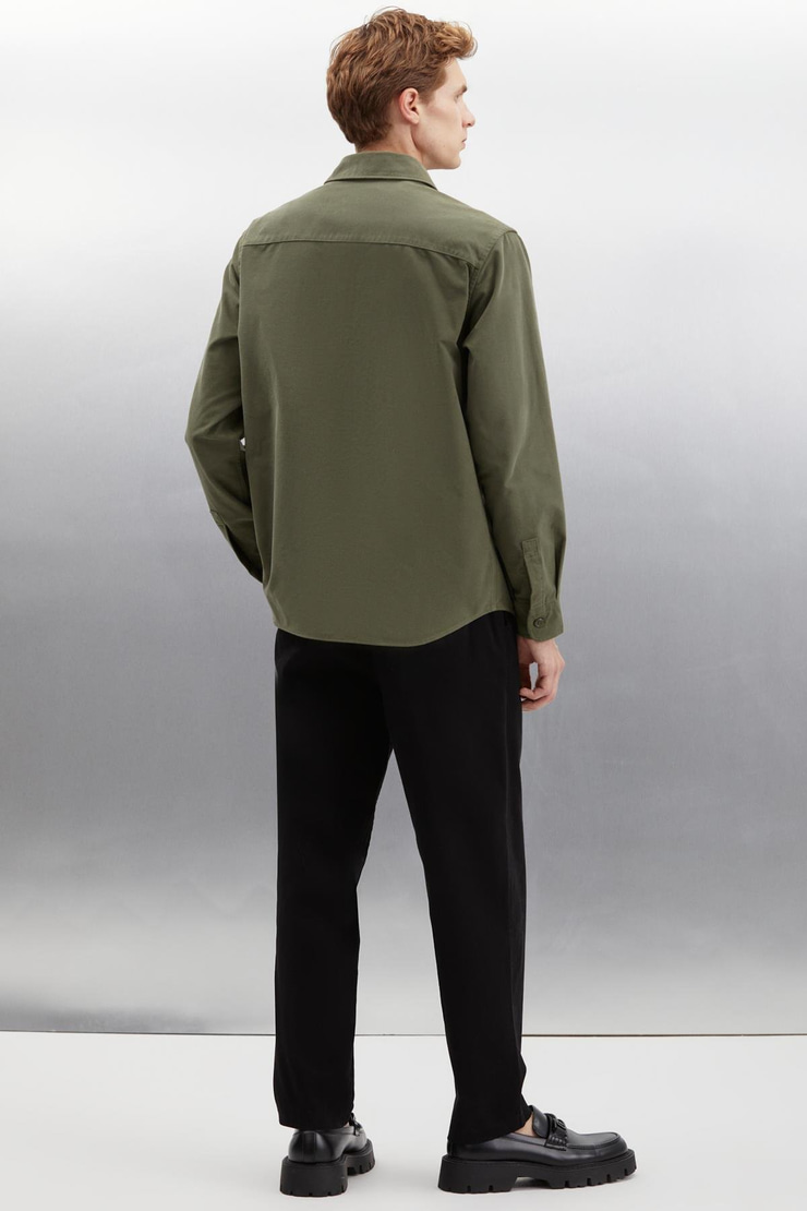 NADER  Regular Haki Tekli Ceket