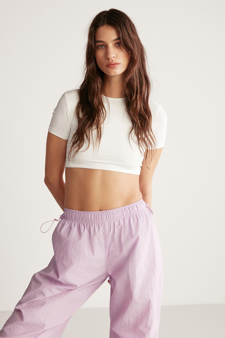 NADIA Crop Slim Ekru  Büstiyer