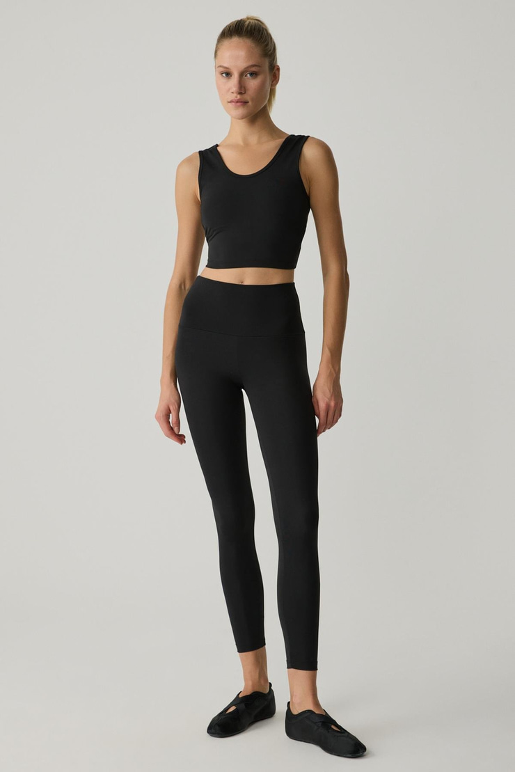 NANA Kadın Toparlayıcı Yüksek bel Strech Sportwear Siyah Tayt