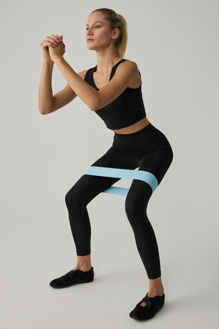 NANA Kadın Toparlayıcı Yüksek bel Strech Sportwear Siyah Tayt