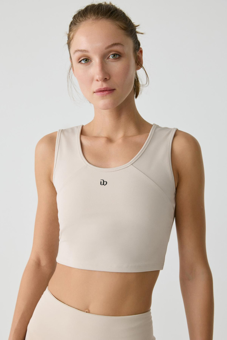 NAYLA Kadın Tank Top Sportswear Taş Rengi Büstiyer