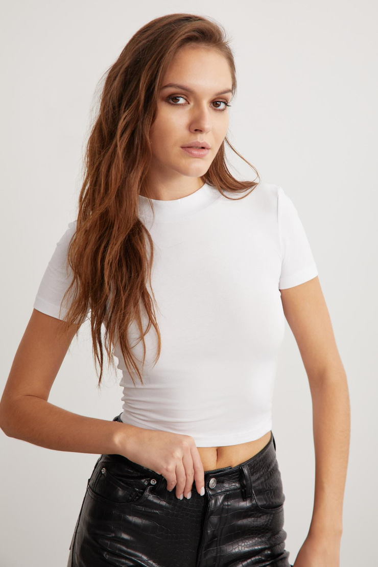 NIARA Basic Slim Beyaz Tekli Büstiyer