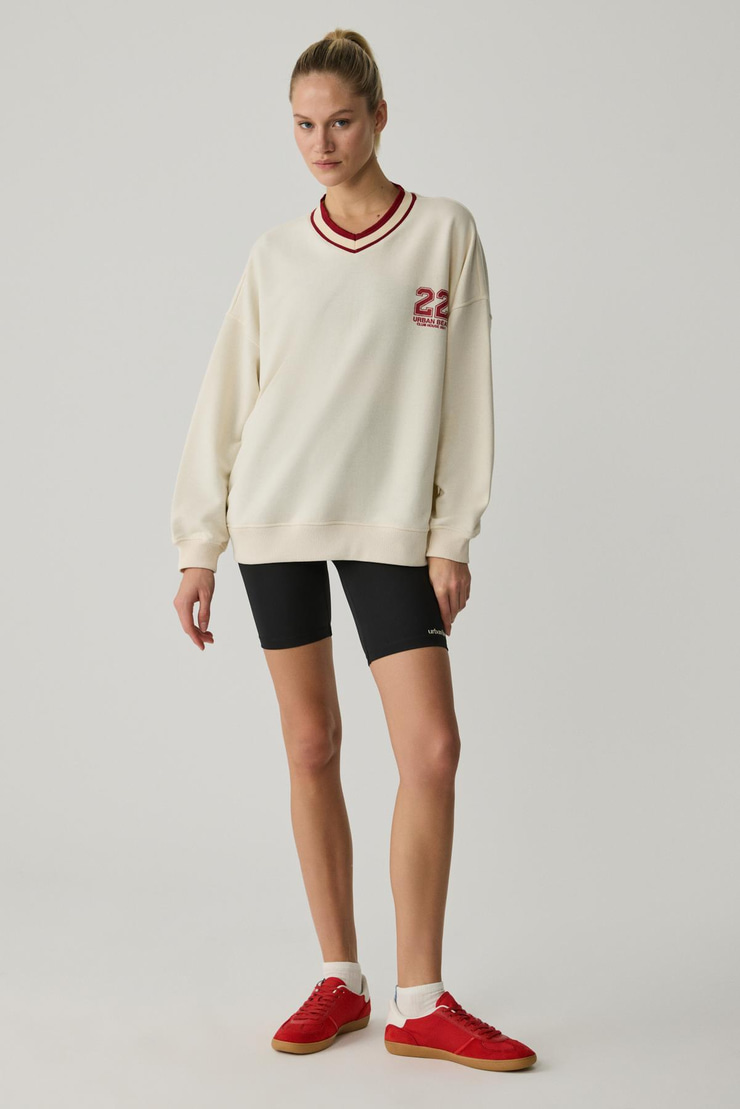 OGANNA Kadın Ekru Sweatshirt