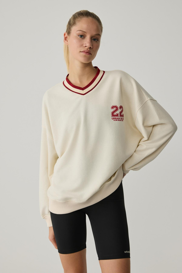 OGANNA Kadın Ekru Sweatshirt