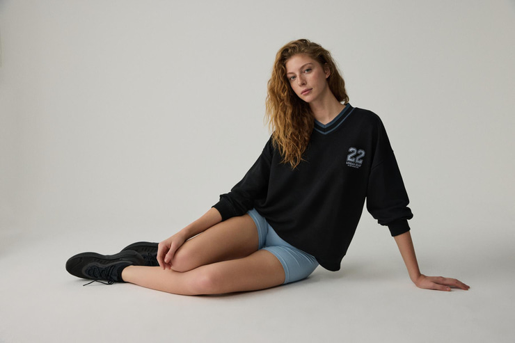 OGANNA Kadın Siyah Sweatshirt