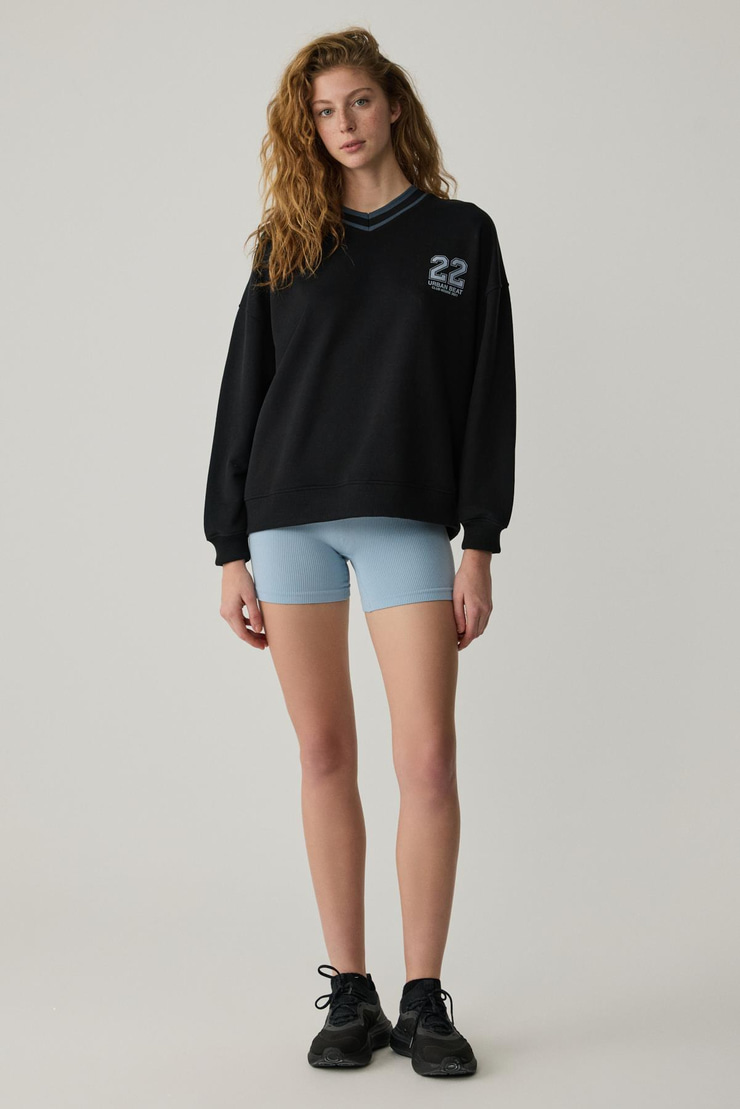 OGANNA Kadın Siyah Sweatshirt