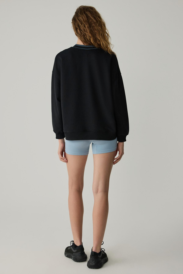 OGANNA Kadın Siyah Sweatshirt