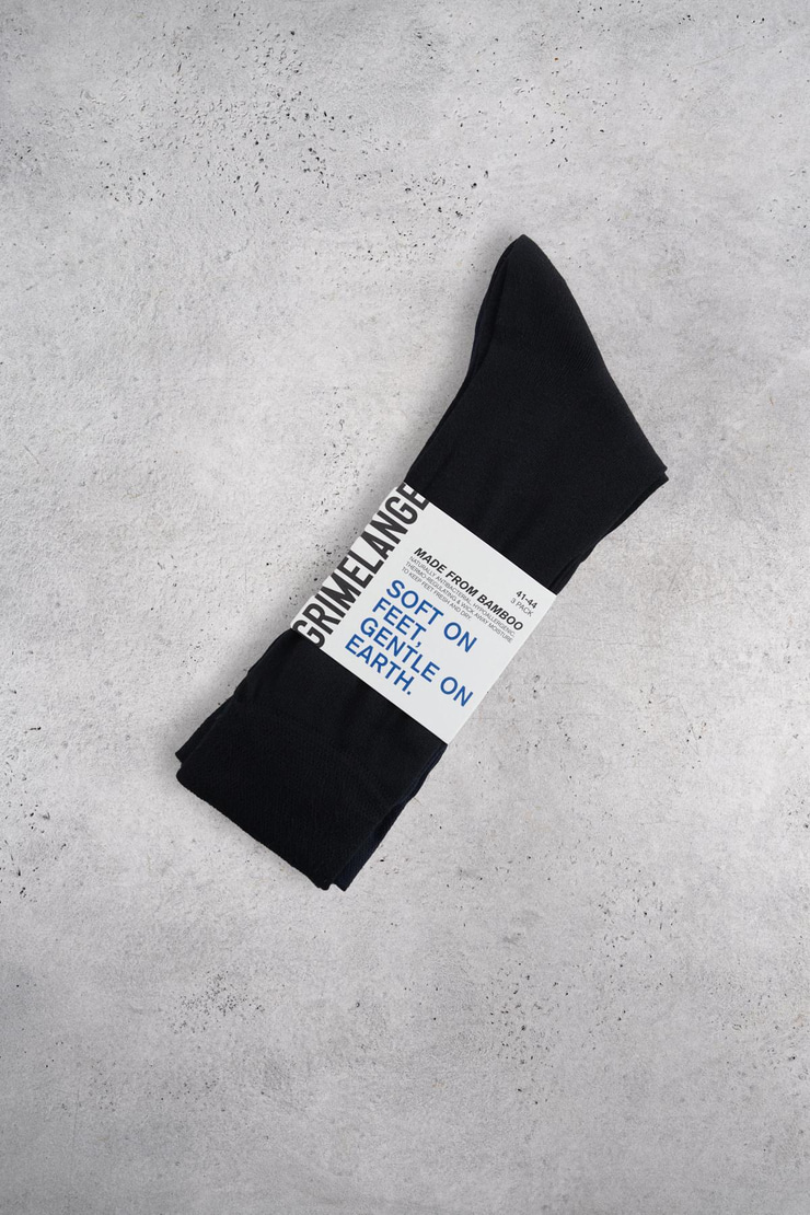 OISIN Bamboo Erkek Siyah Çorap