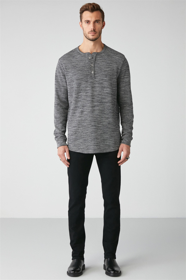 PATRICK Örme Regular Grimelanj  T-Shirt