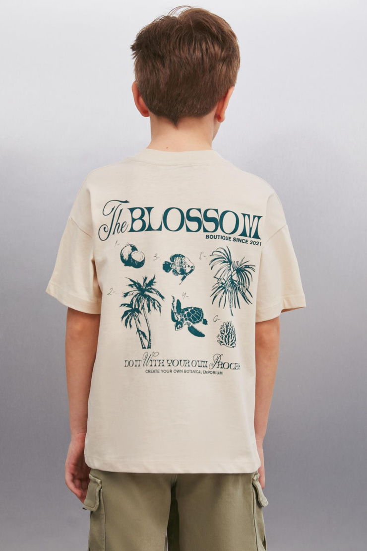 PERTH  Regular Bej Tekli T-Shirt