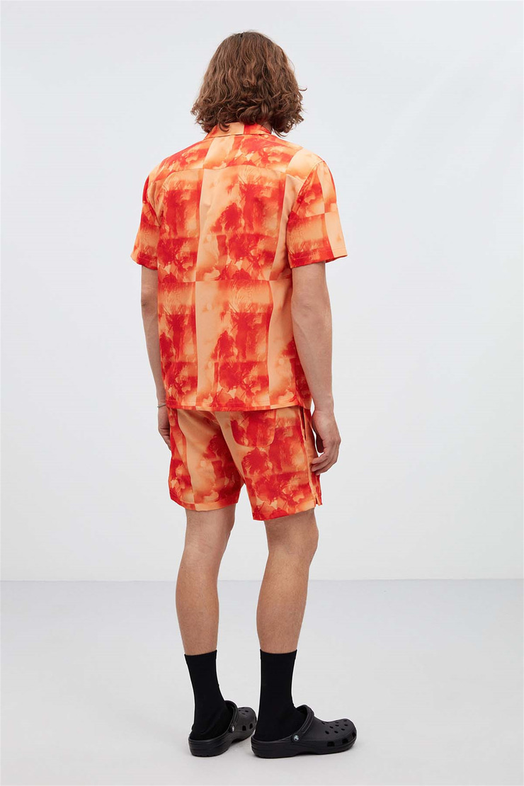 PLAYA Dokuma Relaxed Turuncu  Gömlek