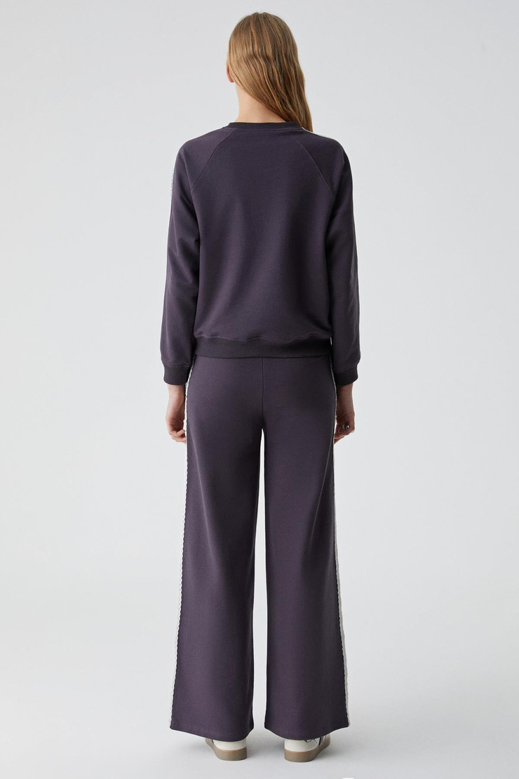 PULSE Kadın %100 Pamuk Mor Eşofman Altı