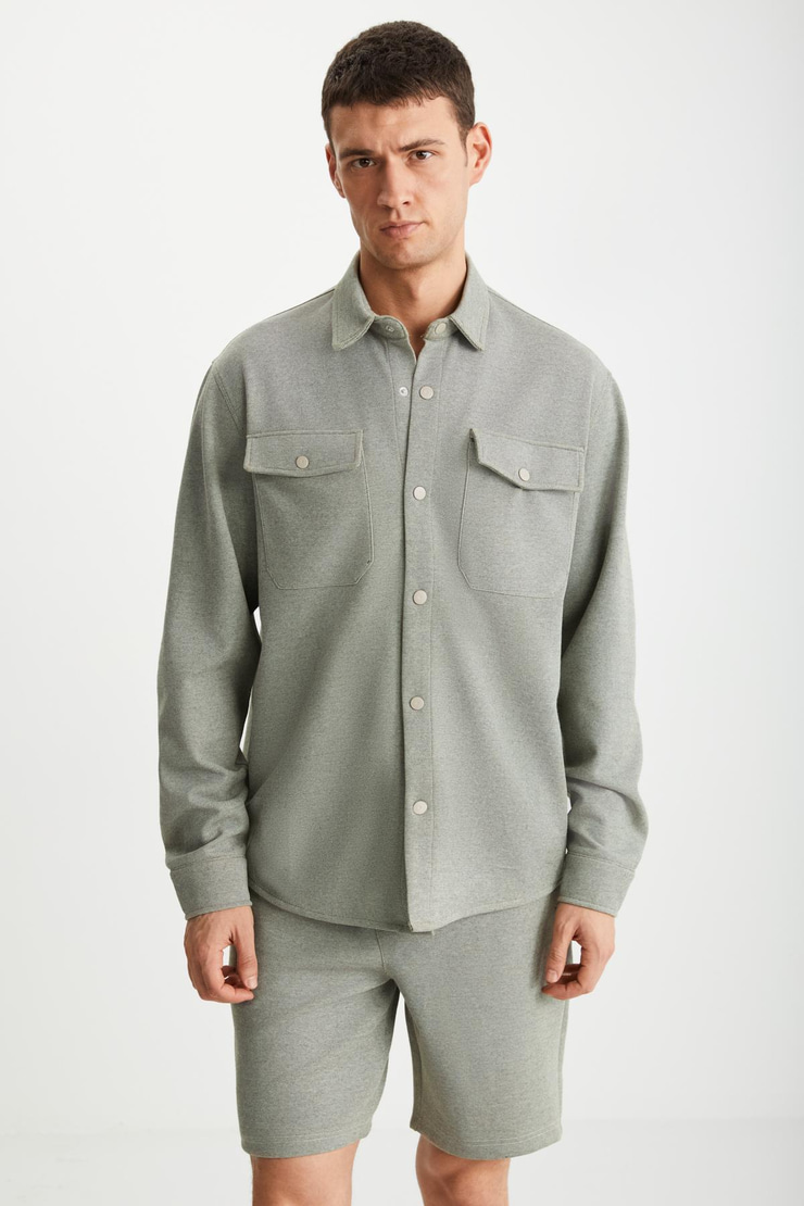 RAMADAN  Regular Haki Tekli Gömlek