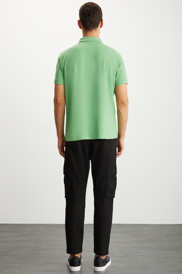 RAMADAN  Regular Yeşil Tekli Polo Yaka T-shirt