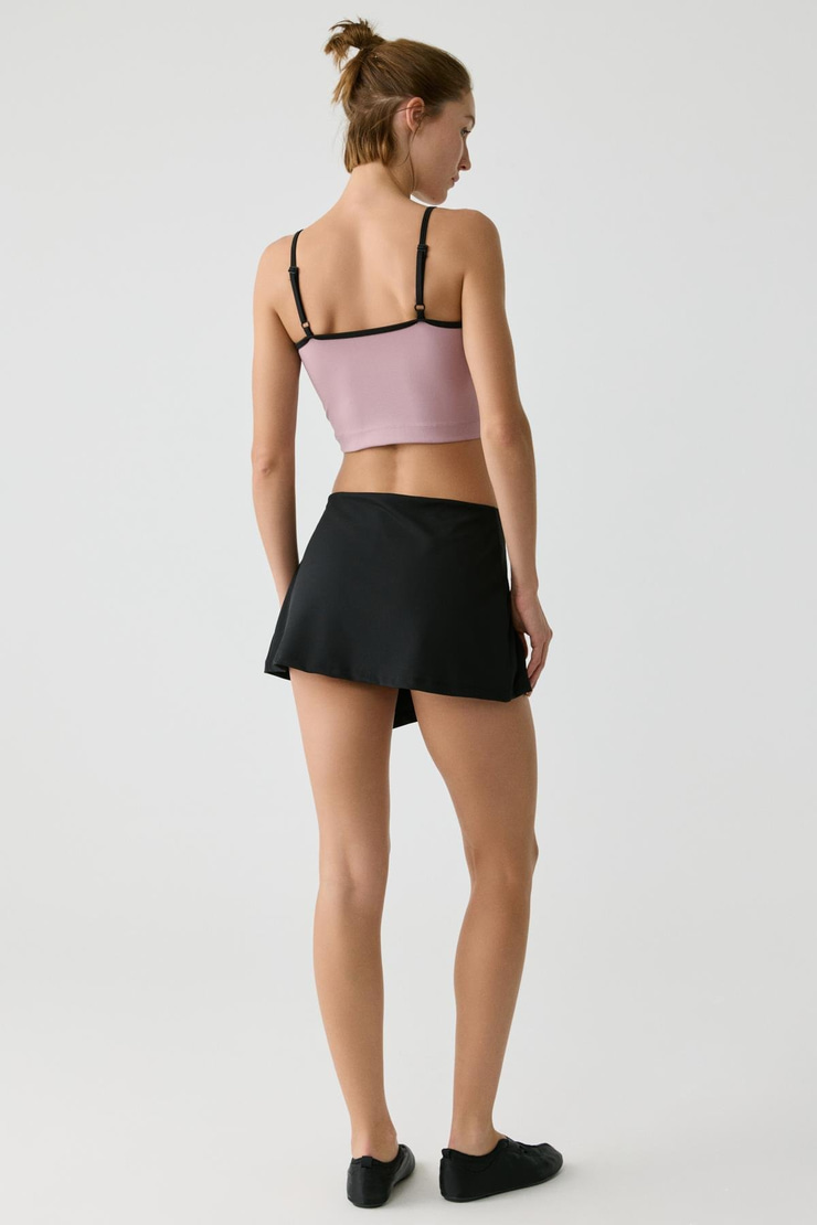 SHAVONTE Kadın Askılı Gogusaltı Biye Detaylı Gül Kurusu Büstiyer