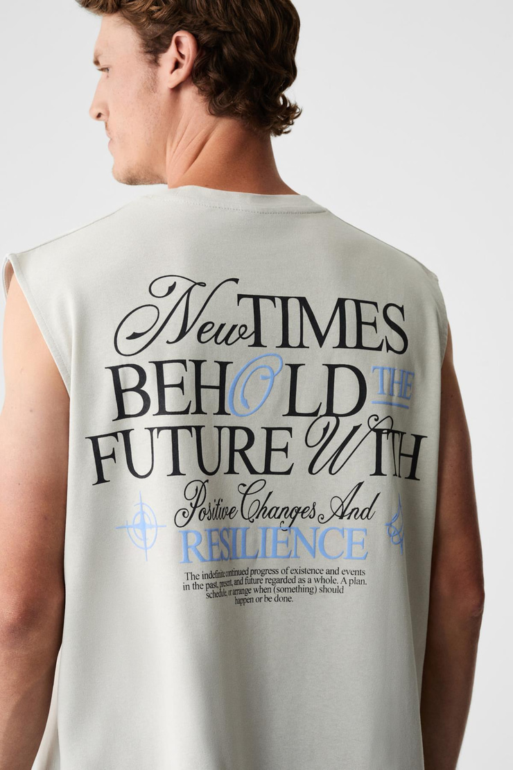 SHEPPARD Erkek Model Baskılı Kısa Kol Yuvarlak Yaka Taş Rengi Atlet