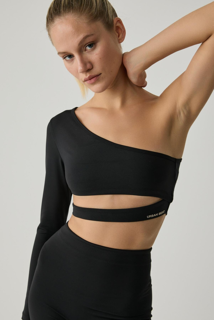 SILVANNA Kadın Midi Dar Paça Sportswear Bisikletçi Siyah Tayt