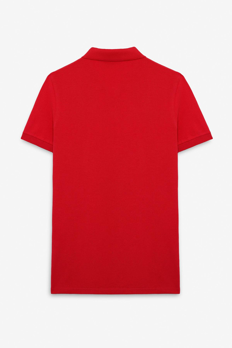 SKYLOOM Erkek %100 Pamuk Kısa Kollu Regular Fit Kırmızı Polo Yaka T-shirt