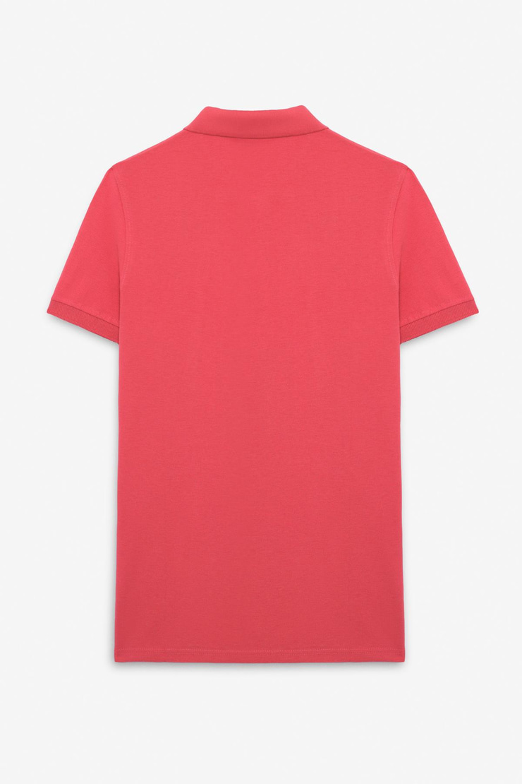 SKYLOOM Erkek %100 Pamuk Kısa Kollu Regular Fit Nar Çiçeği Polo Yaka T-shirt