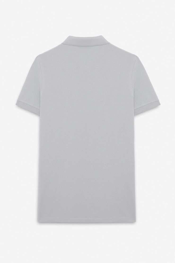 SKYLOOM Erkek %100 Pamuk Kısa Kollu Regular Fit Gri Polo Yaka T-shirt