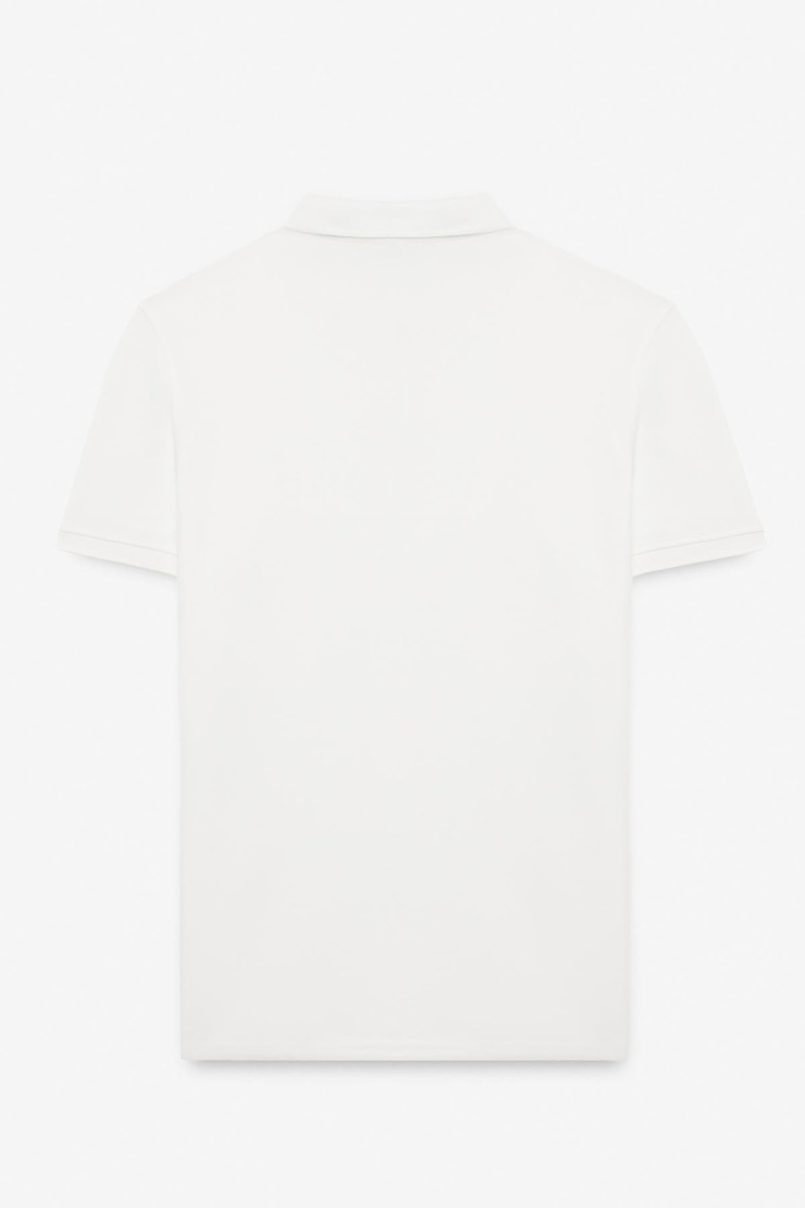 SKYLOOM Erkek %100 Pamuk Kısa Kollu Regular Fit Beyaz Polo Yaka T-shirt