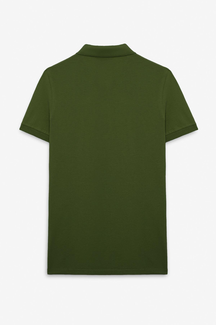 SKYLOOM Erkek %100 Pamuk Kısa Kollu Regular Fit Haki Polo Yaka T-shirt