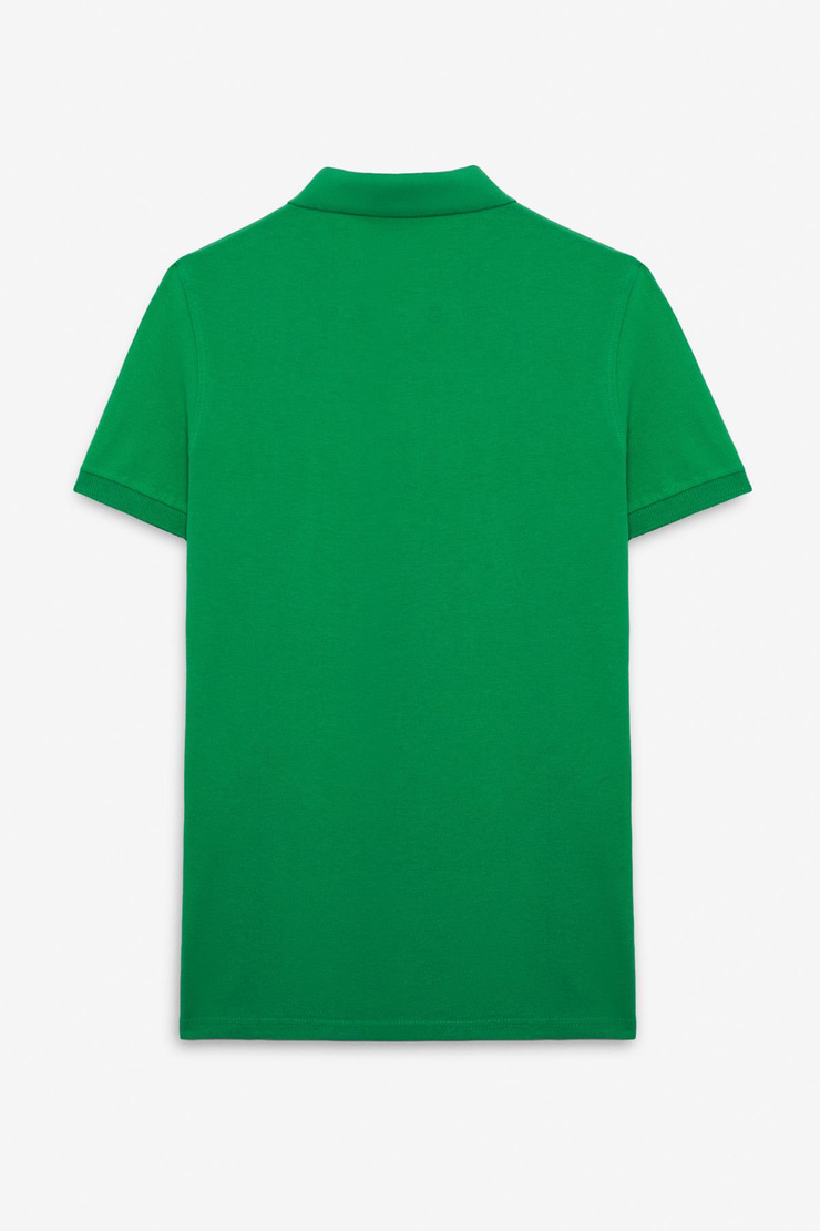 SKYLOOM Erkek %100 Pamuk Kısa Kollu Regular Fit Yeşil Polo Yaka T-shirt