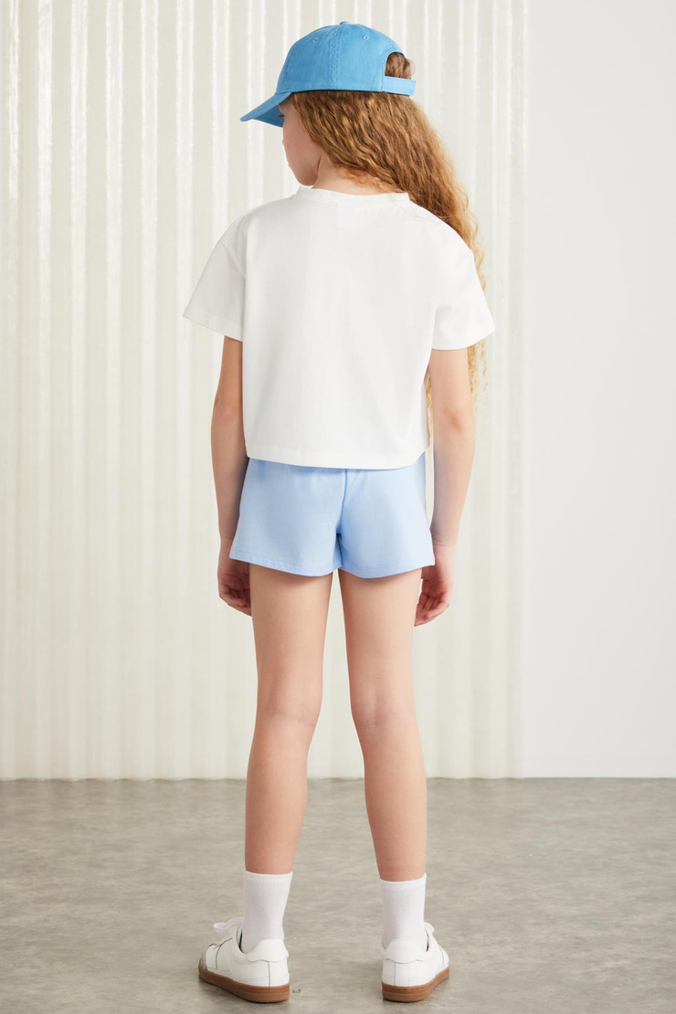 SUZANNE  Regular Mavi Tekli Alt-Üst Takım