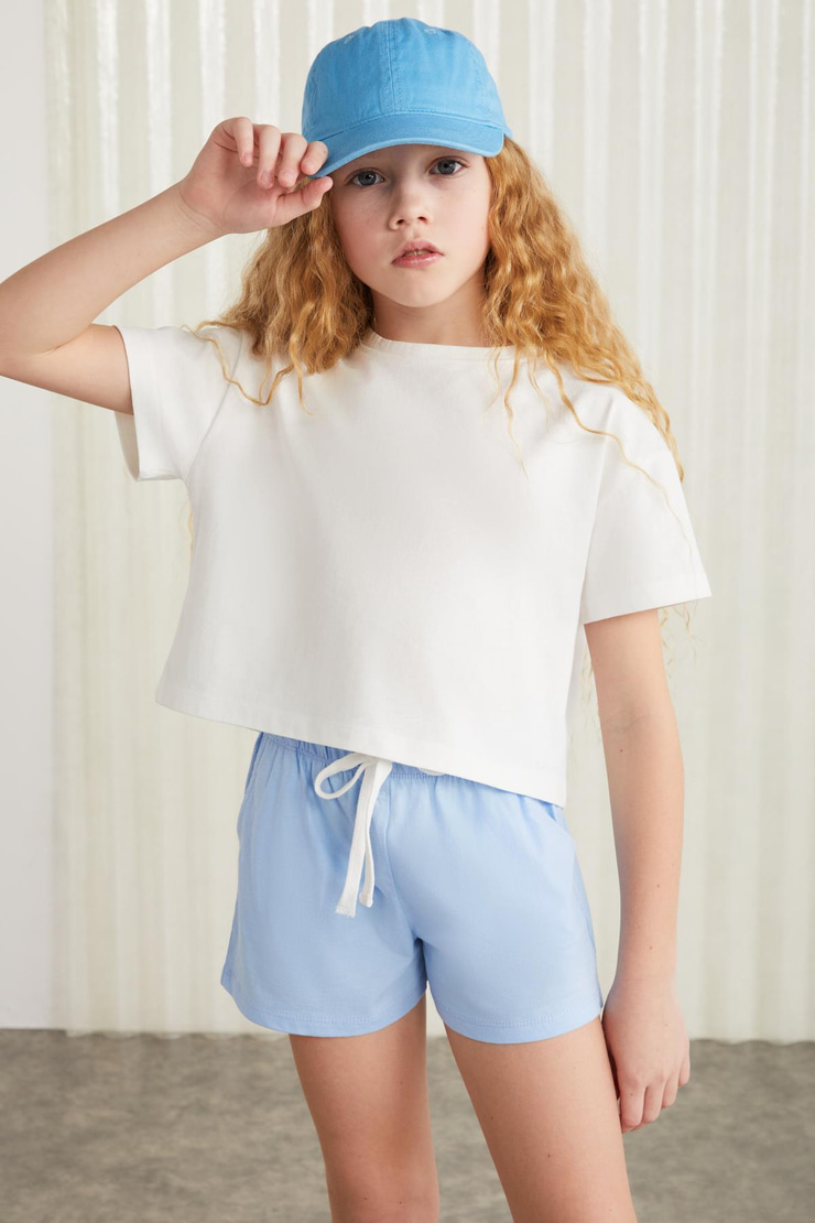 SUZANNE  Regular Mavi Tekli Alt-Üst Takım