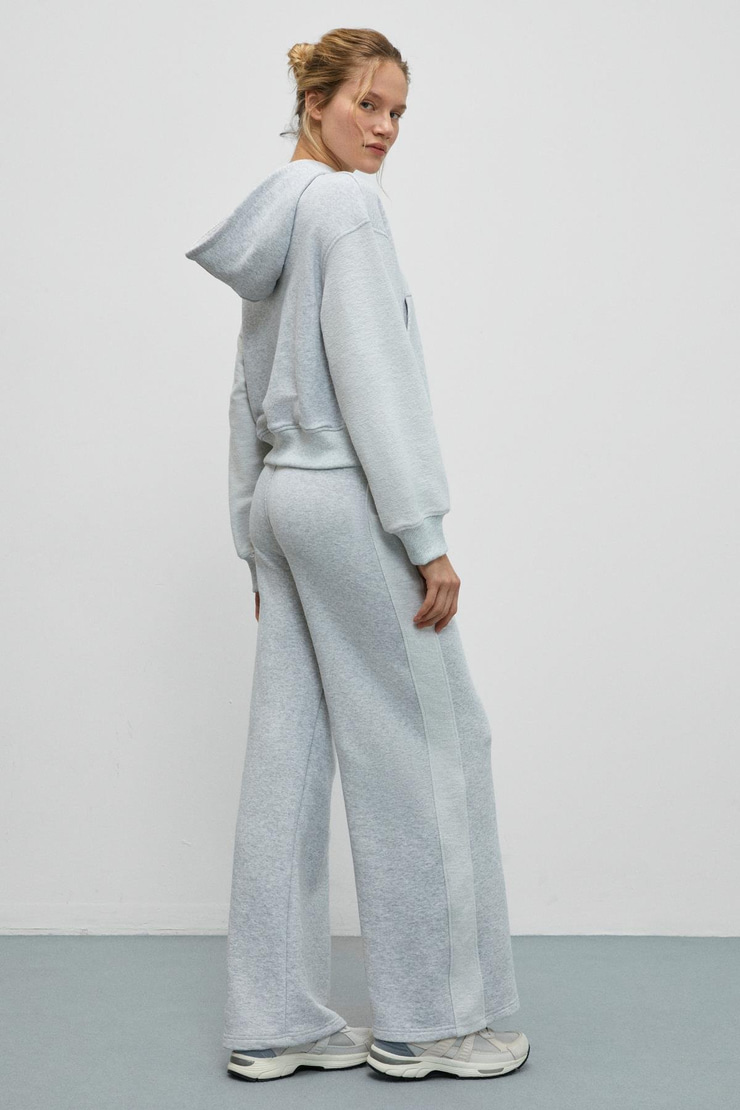 TANSY Kadın Kolları Kumaşın Tersinden Yapılmış Kapüşonlu Relaxed Fit Grimelanj Sweatshirt