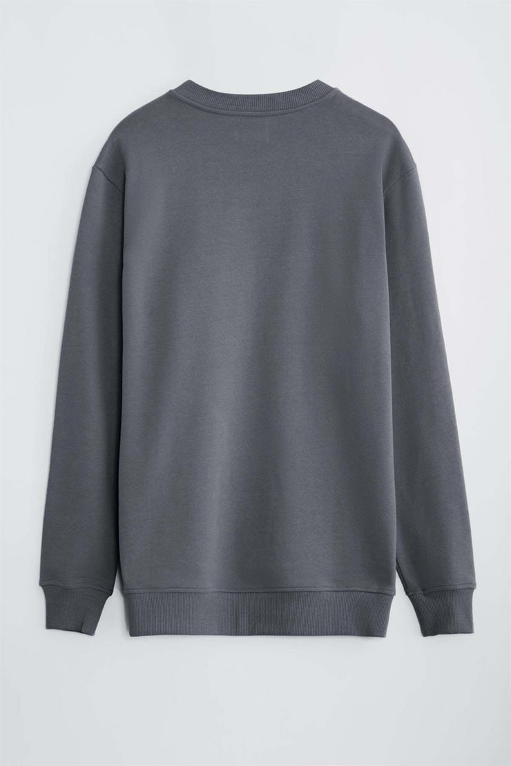 TRAVIS Örme Regular Koyu Gri  Sweatshirt
