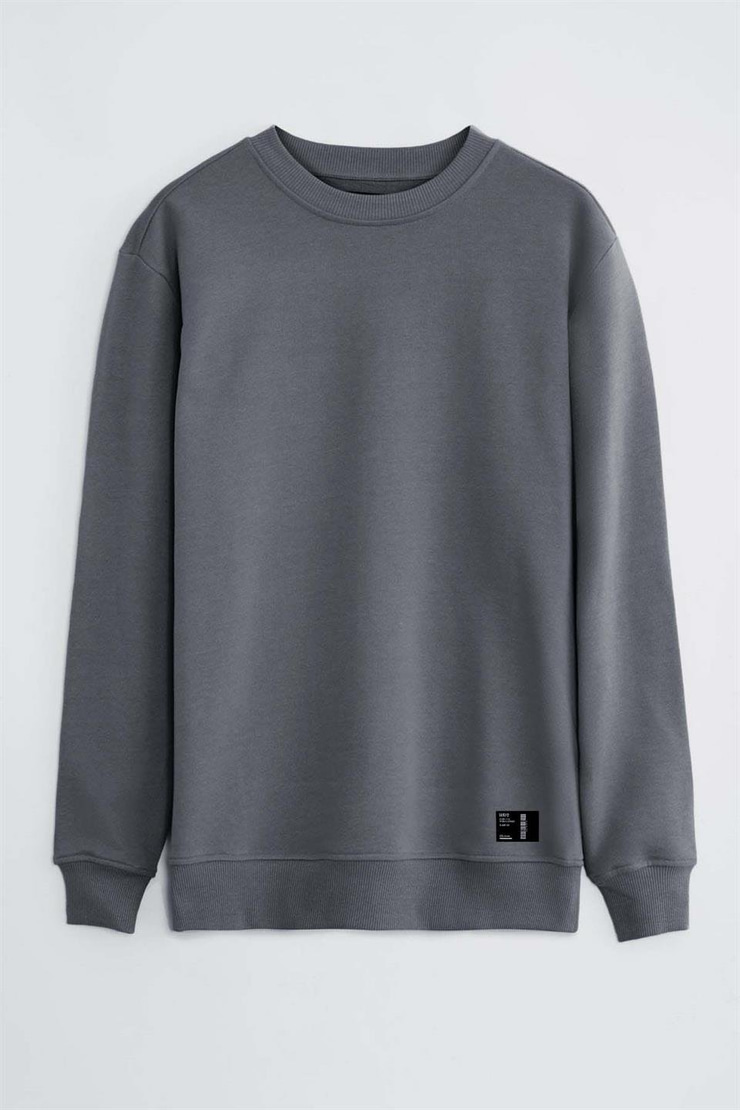 TRAVIS Örme Regular Koyu Gri  Sweatshirt