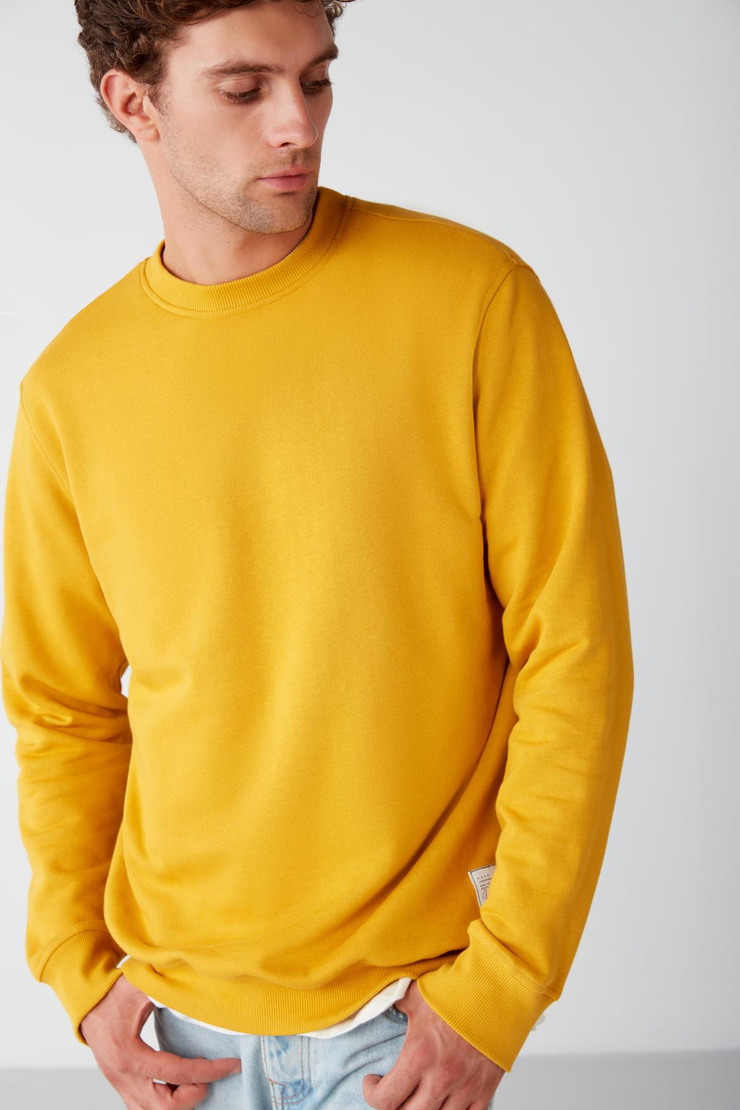 TRAVIS Relaxed Regular Safran Sarı  Sweatshirt