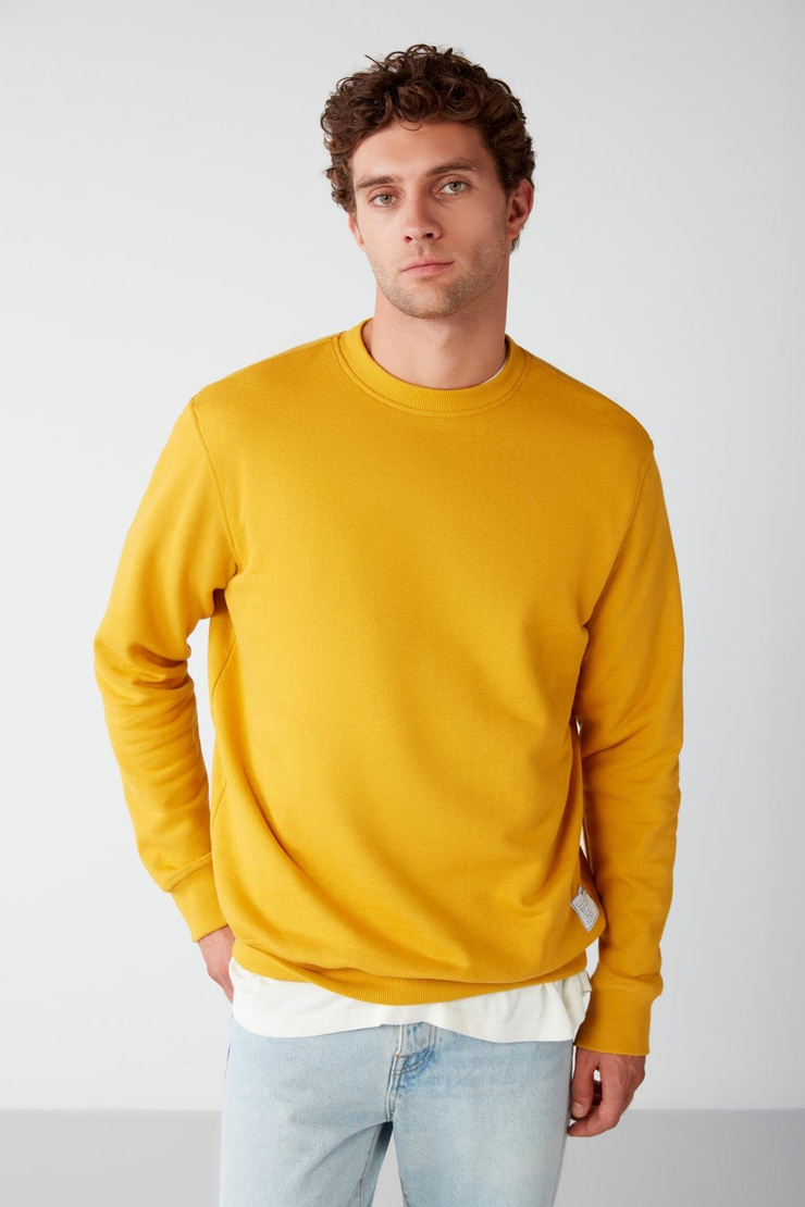 TRAVIS Relaxed Regular Safran Sarı  Sweatshirt