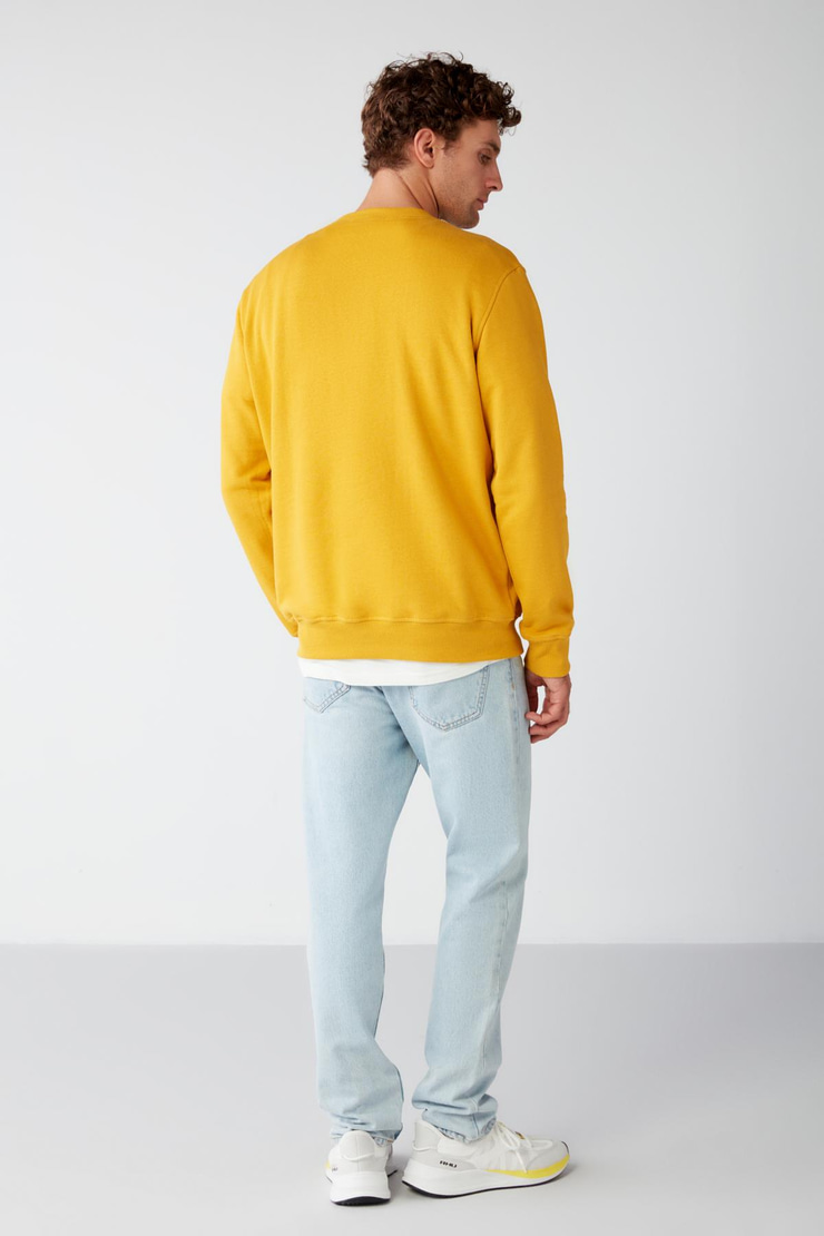 TRAVIS Relaxed Regular Safran Sarı  Sweatshirt